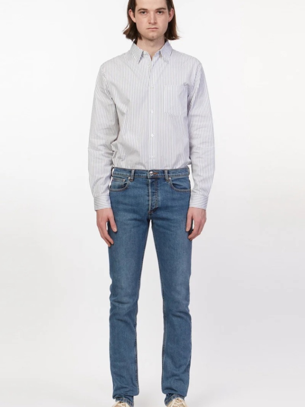 A.P.C. Men's Straight Jeans - Light Blue Wash